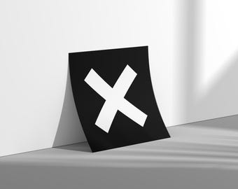 The xxデビューアルバムカバーポスター：インディーミュージックアート