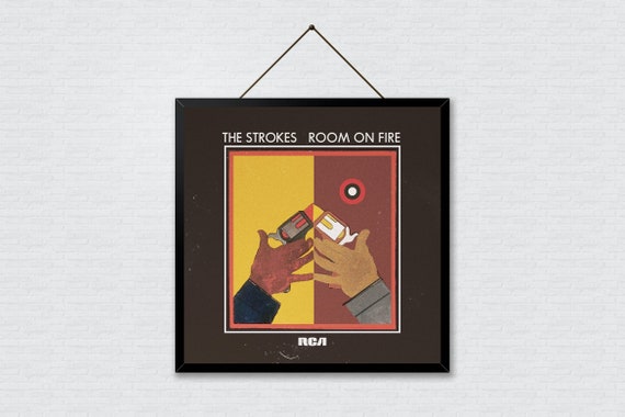 The Strokes Room on Fire Album Poster, Rock and Roll Poster