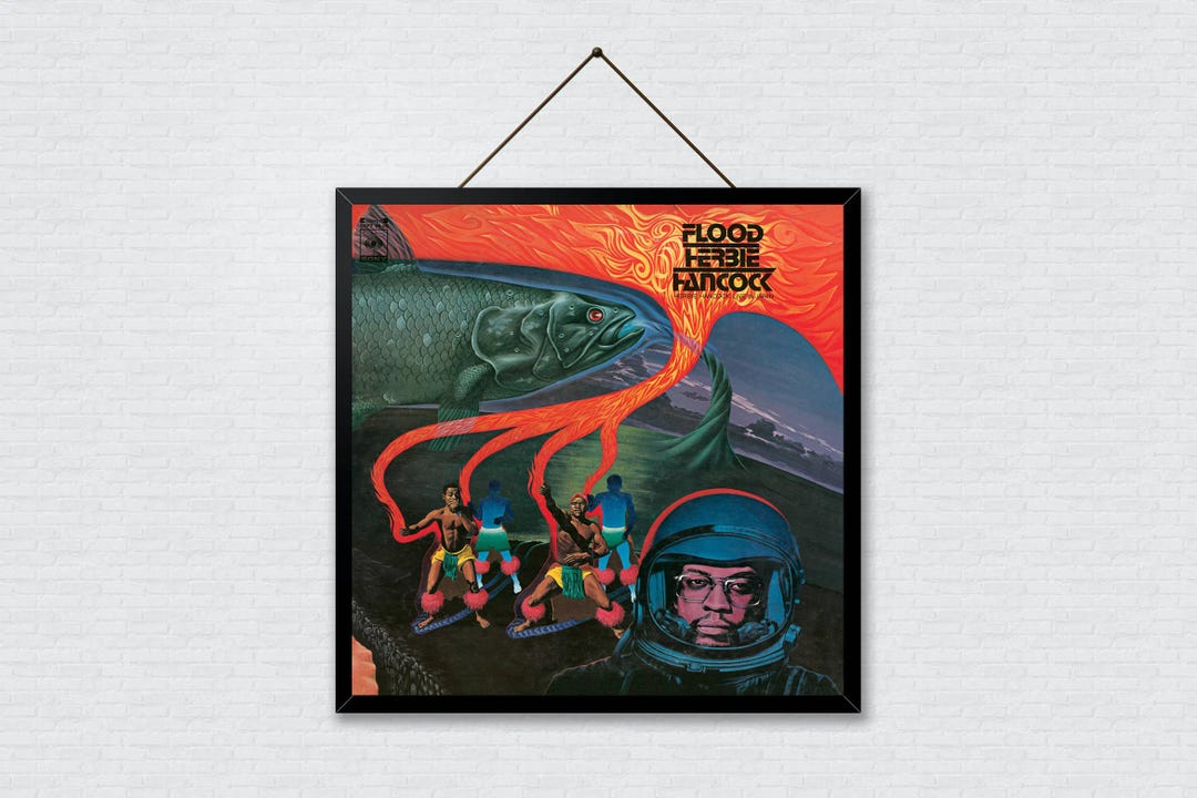 Herbie Hancock Flood Poster: Psychedelic Jazz Album Art Print - Etsy