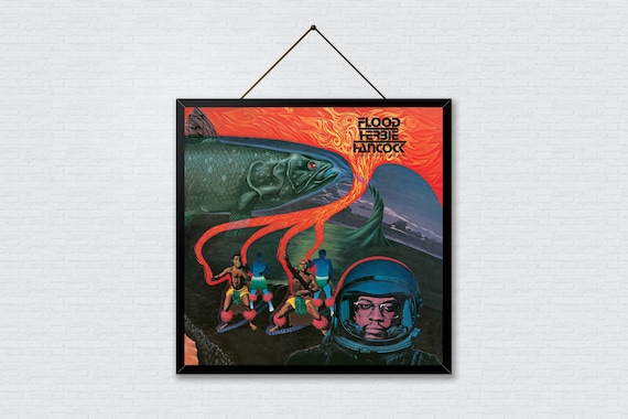 Herbie Hancock Flood Poster: Psychedelic Jazz Album Art Print - Etsy