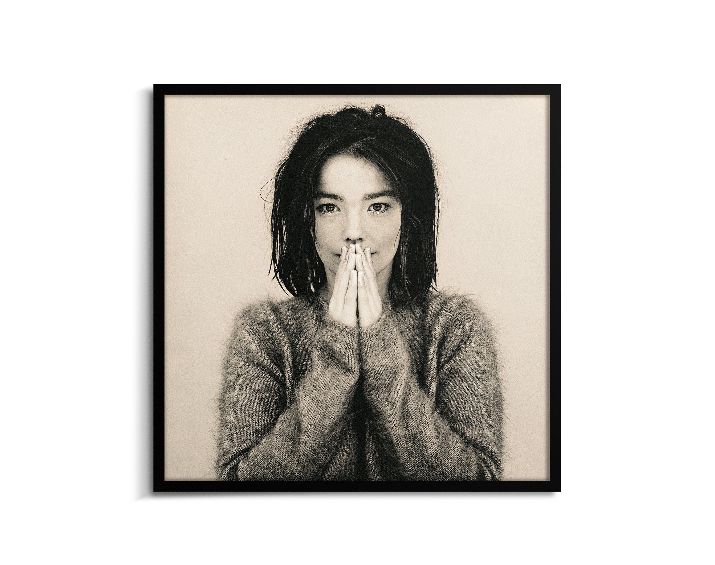 Young Björk Portrait Poster Debut Album Cover Print, Music