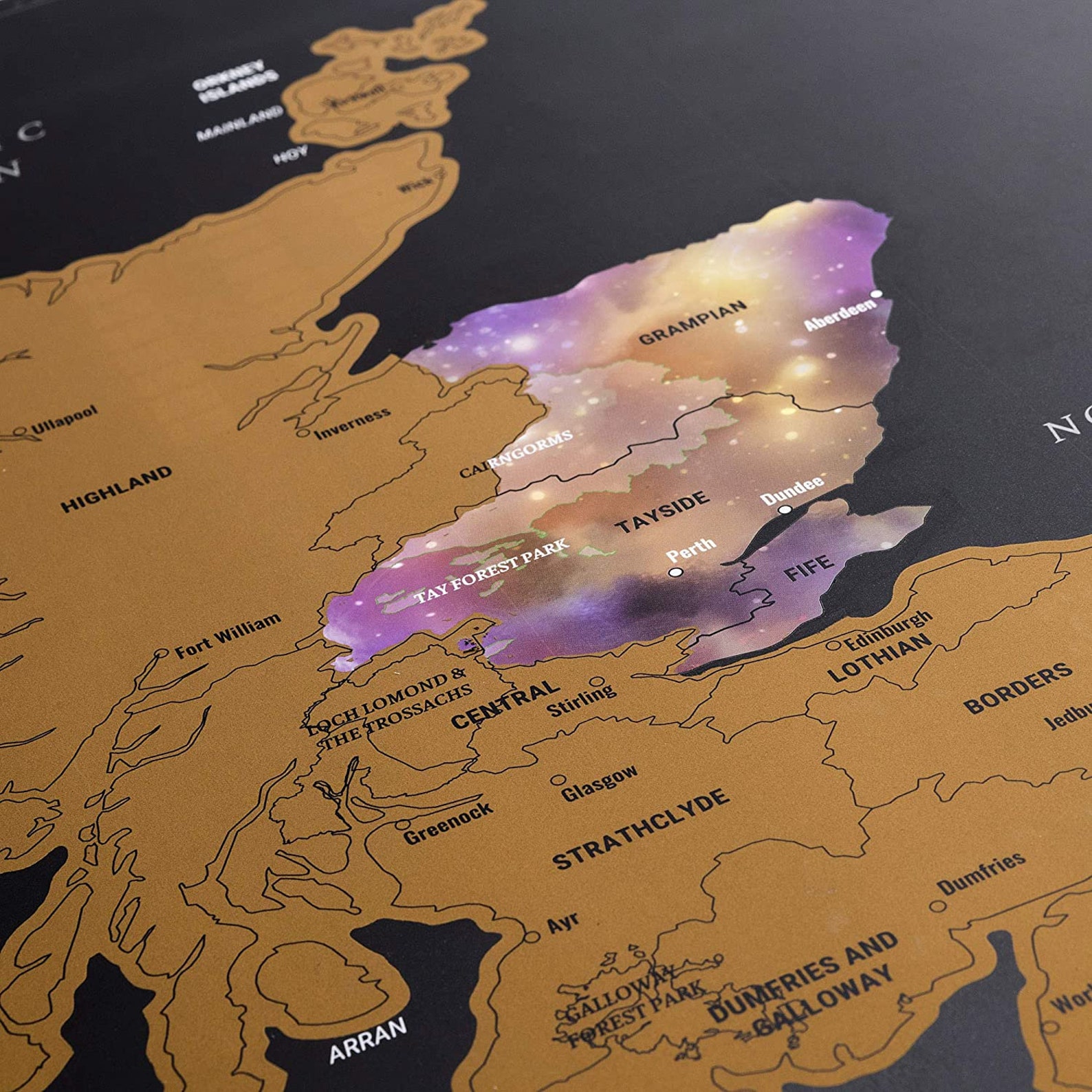 Scratch Off UK Map Poster Kit and Gift Tube Travel Map of Etsy