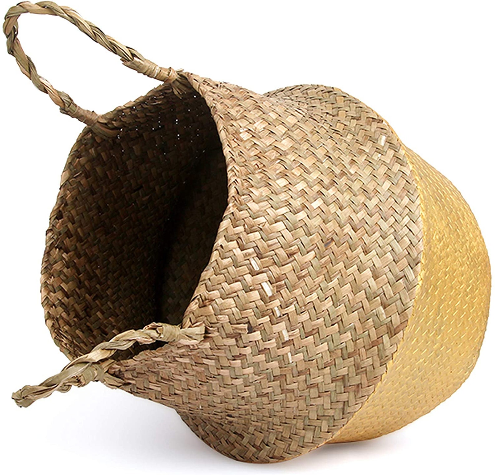 Woven Seagrass Basket Home Decor for Plants Storage Basket Etsy