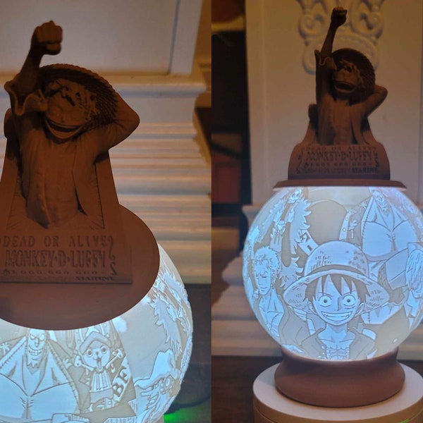 Manga character Spherical Lamp, One Piece, Demon Slayer, Attack on Titan, Naruto, Kakashi, One Punch-Man, Dragon Ball