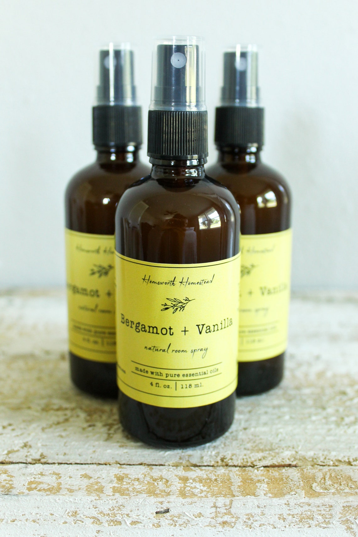Bergamot Vanilla Room Spray Allnatural Plant Based Etsy