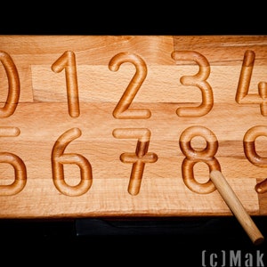 Tablero de seguimiento de números, Montessori, tablero de rastreo de prescripción/forma, ejercicios de swing