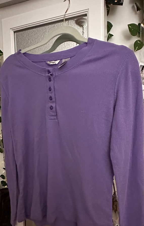 Purple long sleeve top