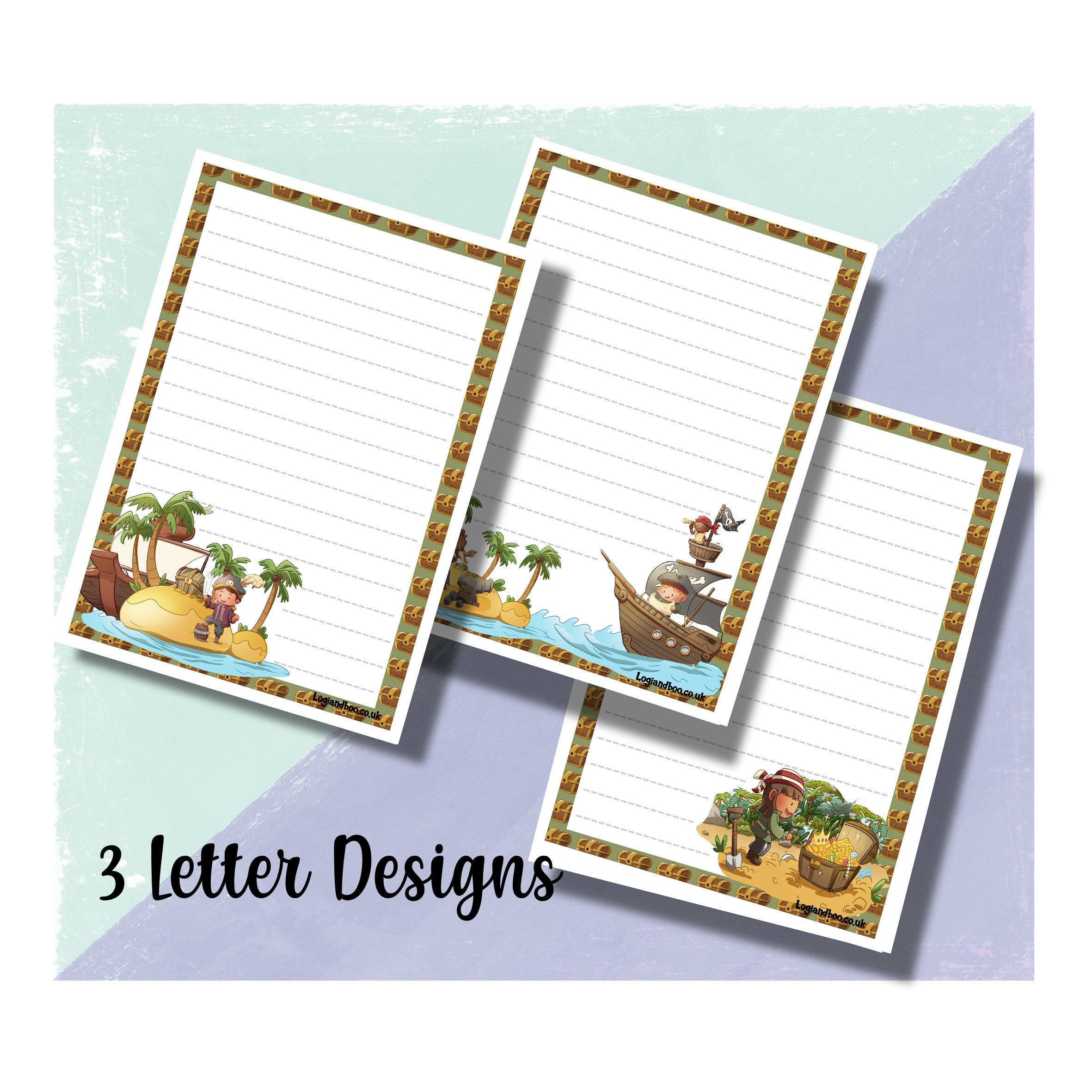 Pirate Letter Set / Digital Download / | Etsy