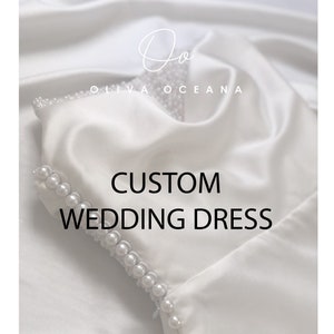 Custom Wedding Dress for Hannah Pavelka / Exclusive Design Bridal Dress / Personalized Design Follow Bride's Request image 1