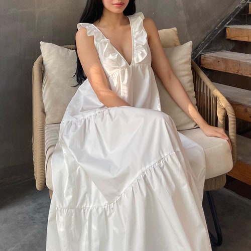 plus size white summer dress Dresses | Mini, Midi, Maxi Decked out with front button details and beautiful embroidery The Perfect Everyday Summer Dress