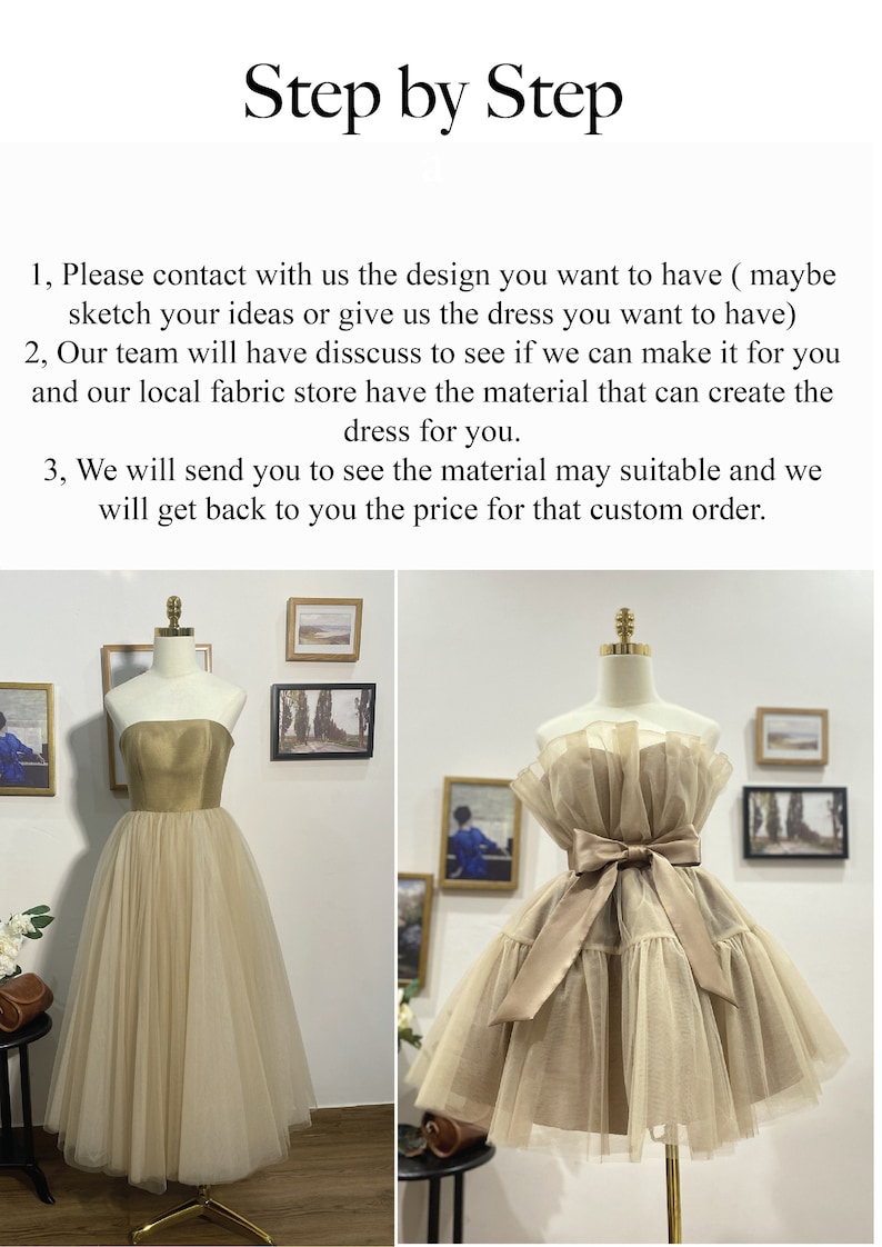Custom Wedding Dress for Hannah Pavelka / Exclusive Design Bridal Dress / Personalized Design Follow Bride's Request image 3