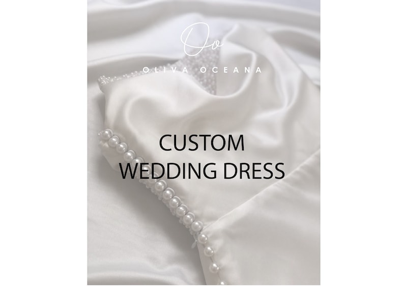 Custom Wedding Dress for Hannah Pavelka / Exclusive Design Bridal Dress / Personalized Design Follow Bride's Request image 1