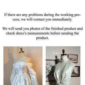 Custom Wedding Dress for Hannah Pavelka / Exclusive Design Bridal Dress / Personalized Design Follow Bride's Request image 7