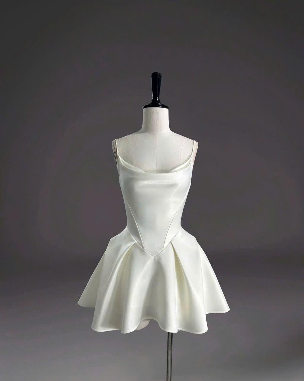 Mini Wedding Dress/ Bridal Dress/ Engagement Dress/ Short Wedding Dress/ Elegance Dress / Gift for Bride OOA112