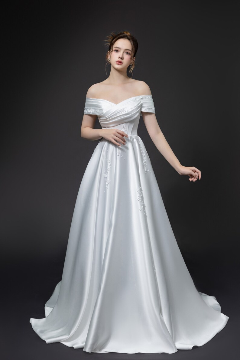 Miley Brautkleid / Hochzeitskleid / Perlenkleid / Geschenk für Braut OOA116 Bild 2