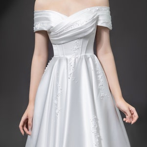 Miley Brautkleid / Hochzeitskleid / Perlenkleid / Geschenk für Braut OOA116 Bild 4