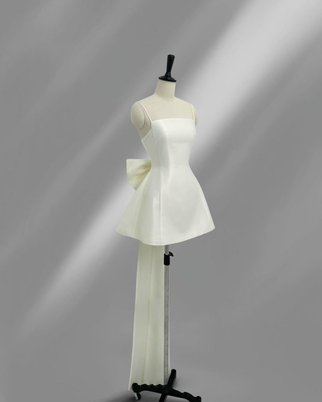Creamy Mini Wedding Dress/ Bridal Dress/ Engagement Dress/ Short Wedding Dress/ Plus Size Dress / Gift for Bride OOA88