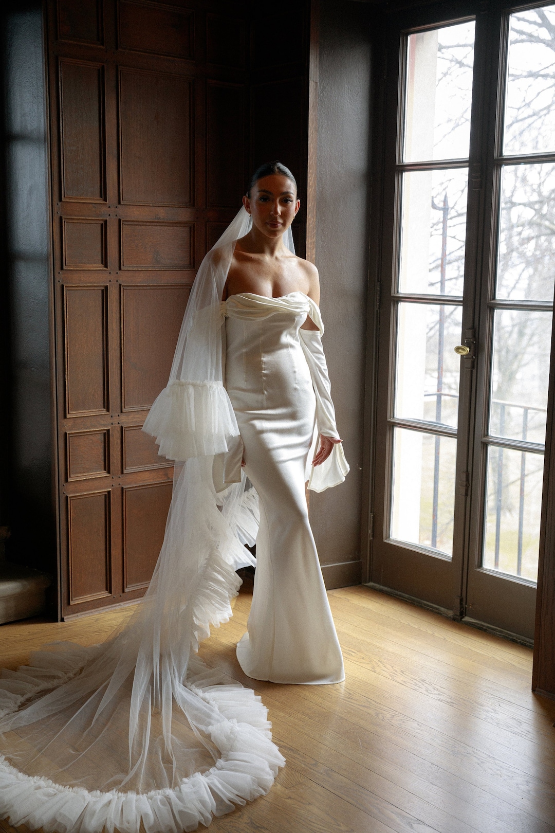 Two Tier Chapel Veil/ Wedding Veil / Chapel Wedding Veil / Bridal Veil