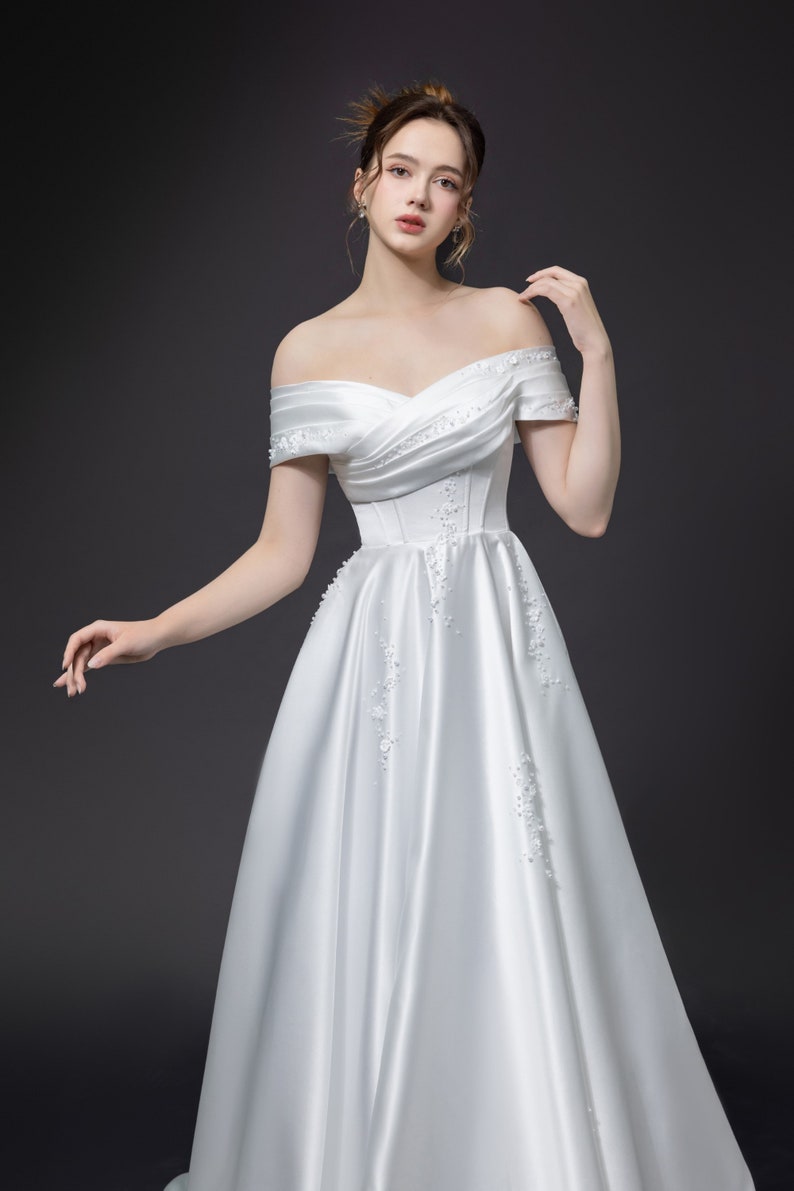 Miley Brautkleid / Hochzeitskleid / Perlenkleid / Geschenk für Braut OOA116 Bild 3