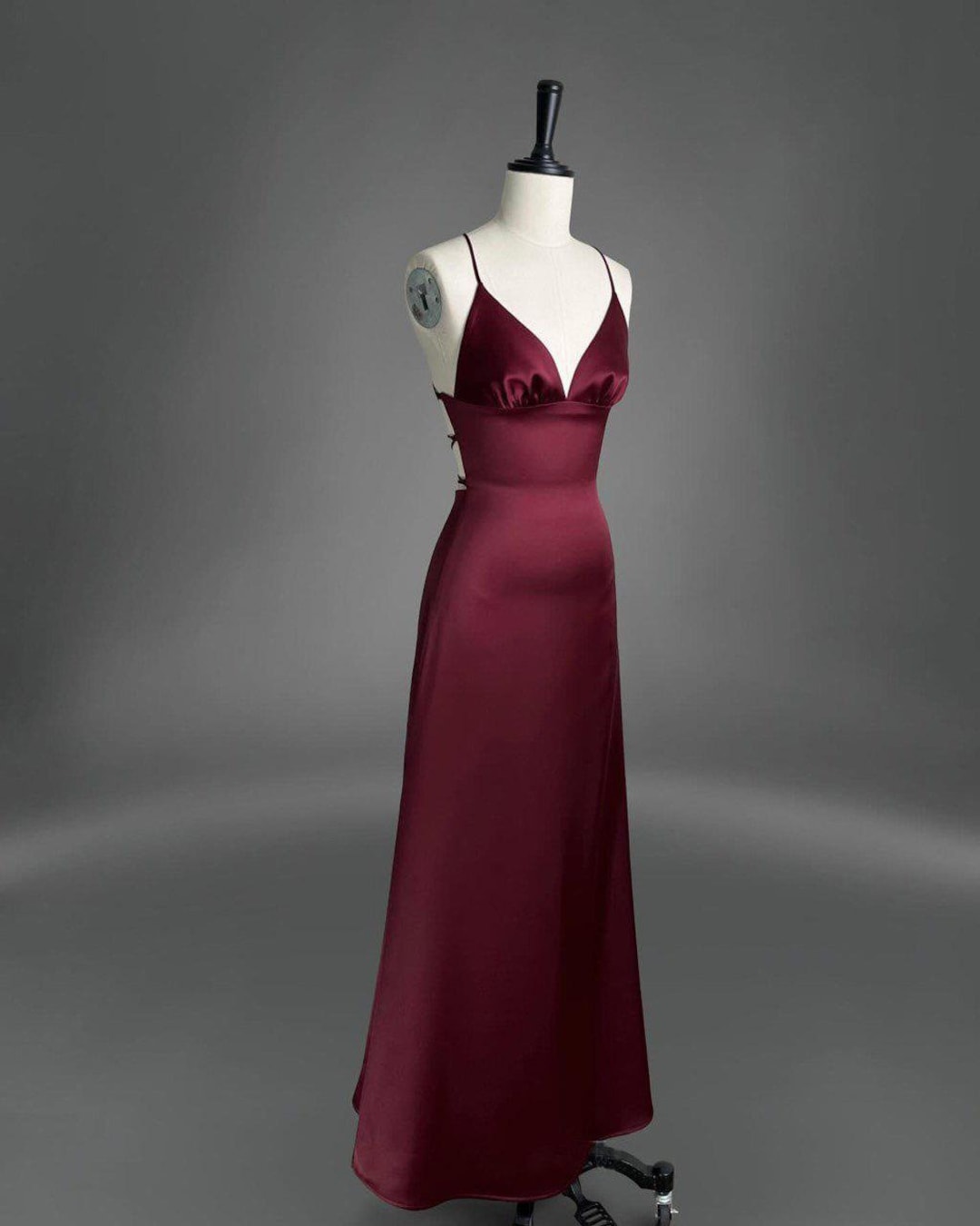 ワンピース SALVATORE FERRAGAMO Burgundy Satin Dress FERRAGAMO Burgundy satin dress | gebnegozionline | REVERSIBLE