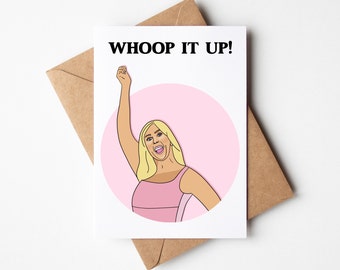 Real Housewives Of Orange County, RHOC Gift, Vicki Gunvalson Card, whoop it up, Engagement Card, Congratulations, Gift For Her, Bravo Cards