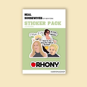 Real Housewives of New York, RHONY, Real Housewives Sticker Pack, Dorinda Medley, luann, Sonja Morgan, Bravo Gift, Real Housewives Gifts, image 1