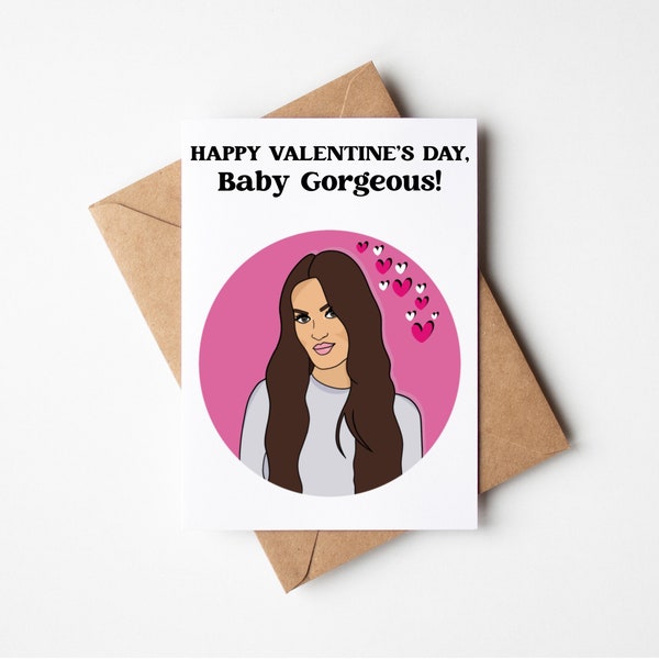 Real Housewives Of Salt Lake City, Lisa Barlow, Valentine’s Day Card, hi baby gorgeous, holiday Card, Gift For Her, Bravo Cards