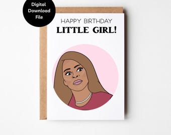 Mary Cosby, biglietto di auguri per bambina, RHOSLC, stampabile e scaricabile. Biglietto A2, Real Housewives, biglietto divertente