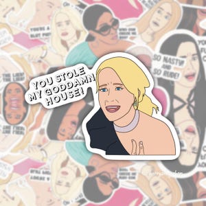 Real Housewives of Beverly Hills, Kim Richards Sticker, You Stole My Goddamn House, Bravo Gift, Real Housewives Gifts