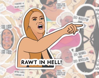 Real Housewives, Vanderpump Rules, Brittany Cartwright Sticker, Bravo Gift, Real Housewives Gifts, gift for her, pop culture,