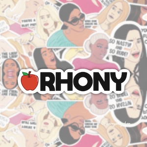 Real Housewives of New York, RHONY, RHONY Waterproof Sticker, Bravo Gift, Real Housewives Gifts