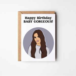 Real Housewives Of Salt Lake City, Lisa Barlow, birthday card, hi baby gorgeous, holiday Card, Congratulations, Gift For Her, Bravo Cards