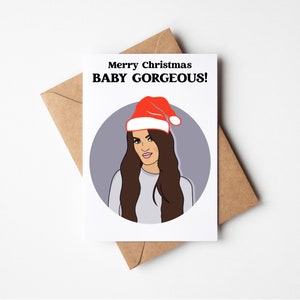 Real Housewives Of Salt Lake City, Lisa Barlow, Christmas Card, hi baby gorgeous, holiday Card, Congratulations, Gift For Her, Bravo Cards