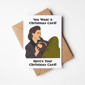 Jerry Seinfeld, Seinfeld Christmas Card, Elaine Benes Happy Birthday Card, Funny Card, Giddy Up, Christmas Card, Holiday Card