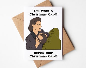 Jerry Seinfeld, Seinfeld Christmas Card, Elaine Benes Happy Birthday Card, Funny Card, Giddy Up, Christmas Card, Holiday Card