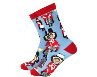 Welsh Lady Bamboo Socks  - Women's Bamboo Novelty Socks by Smiling Faces