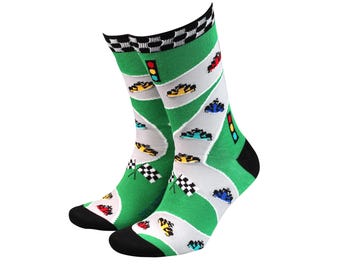 Formula One - Men's Bamboo Novelty Gift Socks by Smiling Faces