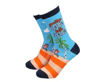 Goodbye Tension - Men's Bamboo Novelty Retirement Socks by Smiling Faces
