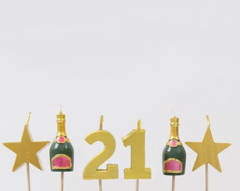 21st Birthday Cake Topper Candles: Milestone Celebration