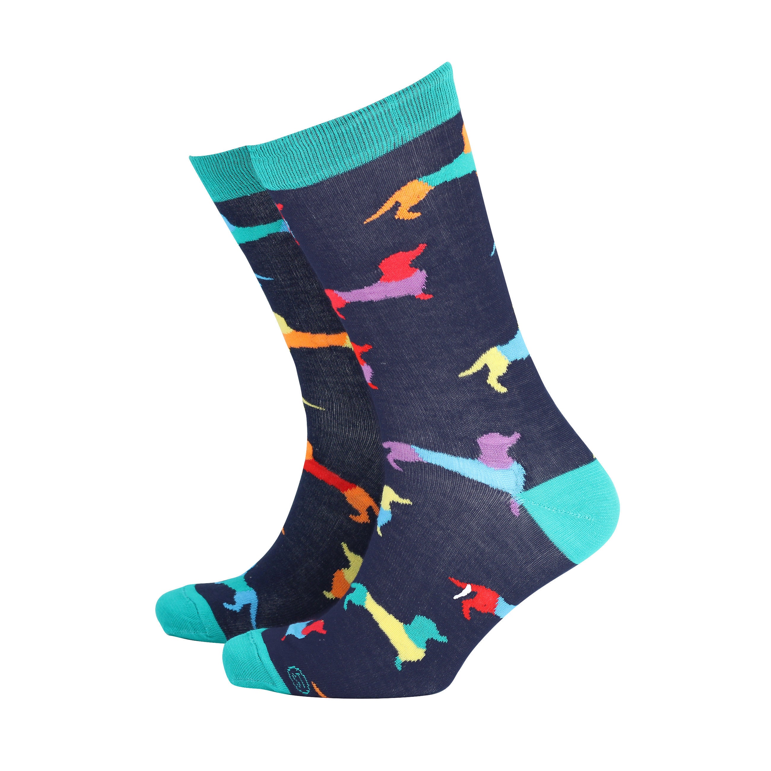 Sock Therapy Calzini Uomo In Bambù – Raggio Di Sole, Blu, Giallo E Bianco, Taglia 8-11, Morbidi, Traspiranti E Colorati