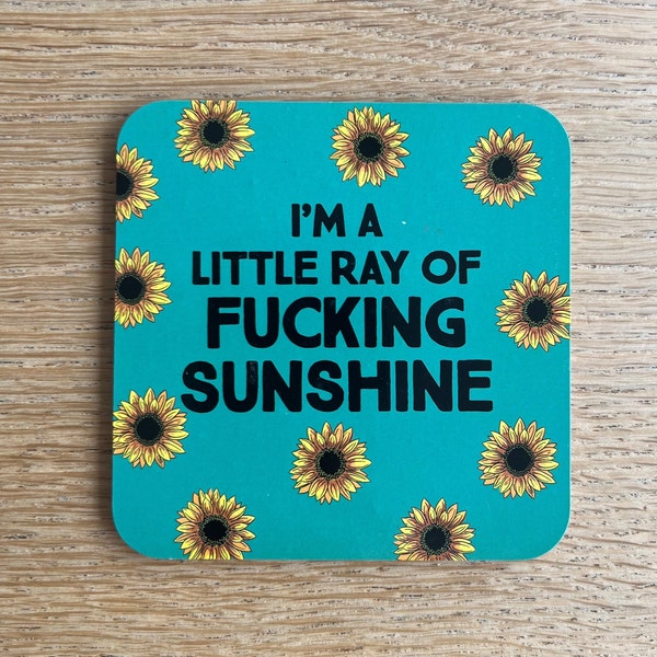 Ray of Sunshine Coaster - Drinks Coaster Gift from Smiling Faces