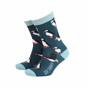Women&#39;s Puffin Bamboo Gift Socks by Sock Therapy