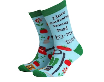 Men's Gardening Bamboo Novelty Gift Socks by Smiling Faces