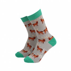 Women&#39;s Red Stag Bamboo Gift Socks by Sock Therapy