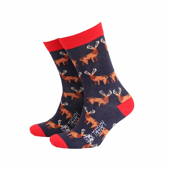 Red Stag Bamboo Socks Men's Bamboo Novelty Socks by Etsy UK