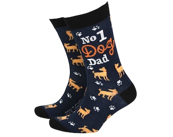 NO1 Dog Dad Socks