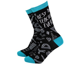 Women's 'Best Teacher Ever' Bamboo Gift Socks by Sock Therapy
