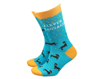 Women's 'Clever Sausage' Bamboo Gift Socks by Sock Therapy
