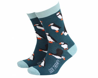 Sokken papegaaiduikerbamboe: herensokken met ronde hals