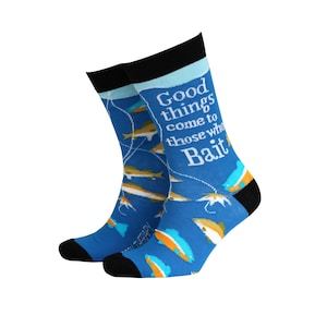 Herren Angeln Bambus Neuheit Geschenk Socken von lächelnden Gesichtern